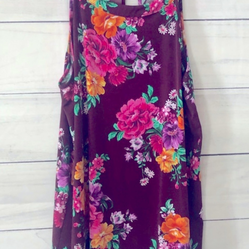 Torrid Burgundy floral top